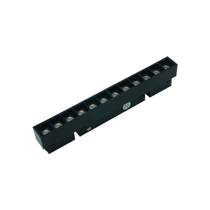 LENTI S šviestuvas 12W 3000K Magnetic 48V juodas