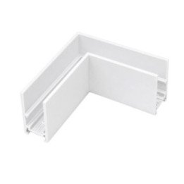 Kampinis paviršinis bėgių jungiklis Baltas Magnetic 48V
