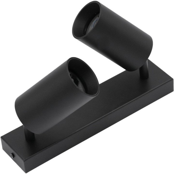 Double wall lamp black QUALIS II