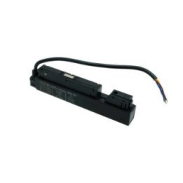 100W 48V vidinis maitinimo šaltinis magnetiniams bėgiams, juodas