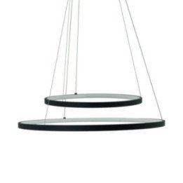PEORIA LED Pendant Light 54W black CCT Remote