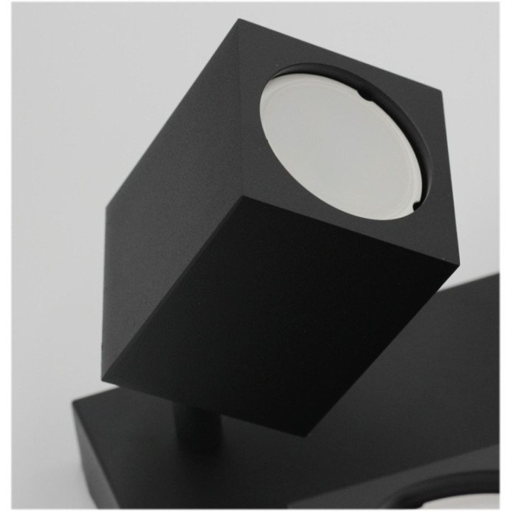 Quadruple wall lamp black QUANTUS IV