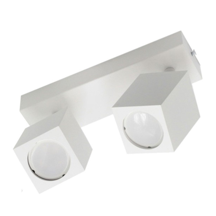 Double wall lamp white QUANTUS II