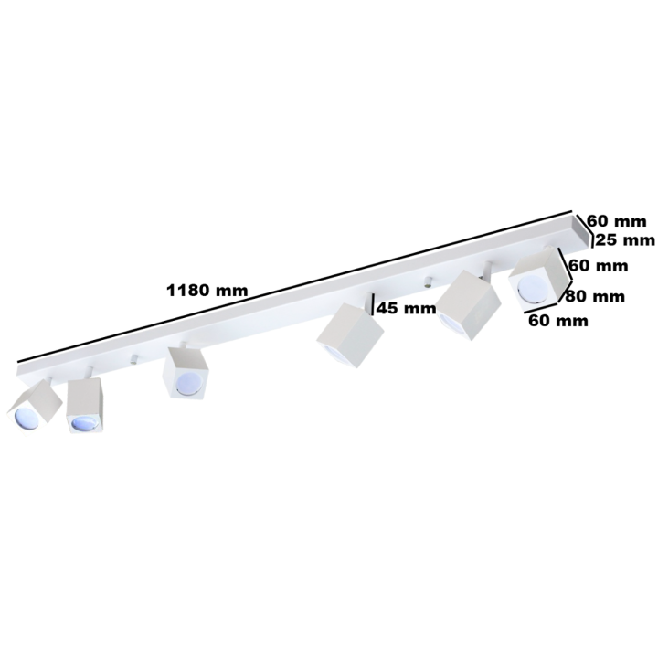QUANTUS VI white beam wall light
