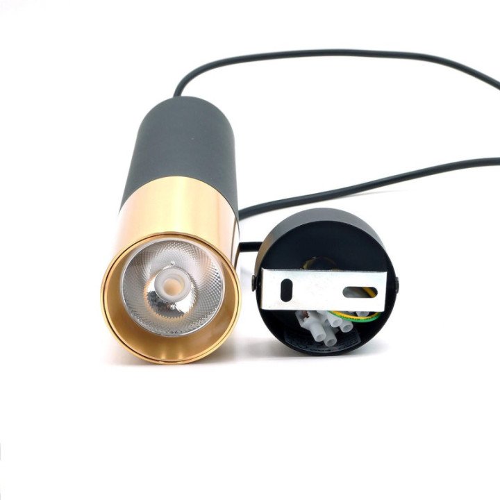 Pendant tube black-gold CIRCUS 290x60