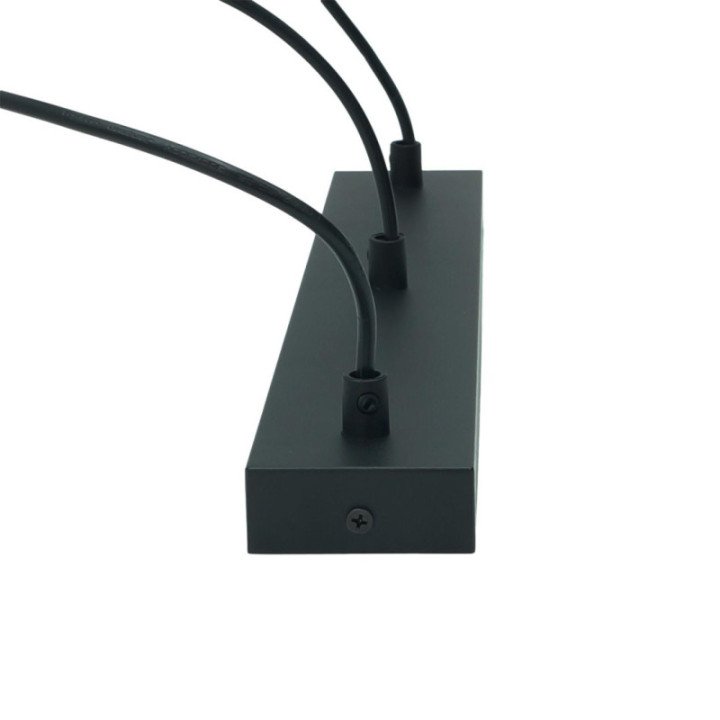 Juodas ir auksinis pakabinamas vamzdinis šviestuvas CIRCUS-3 290x60