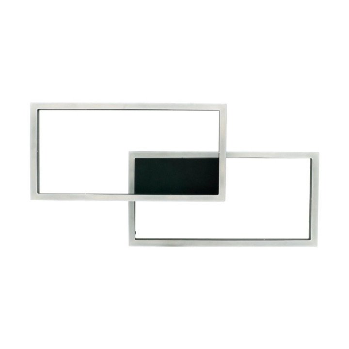 Artesia 48W black CCT LED ceiling light with remote