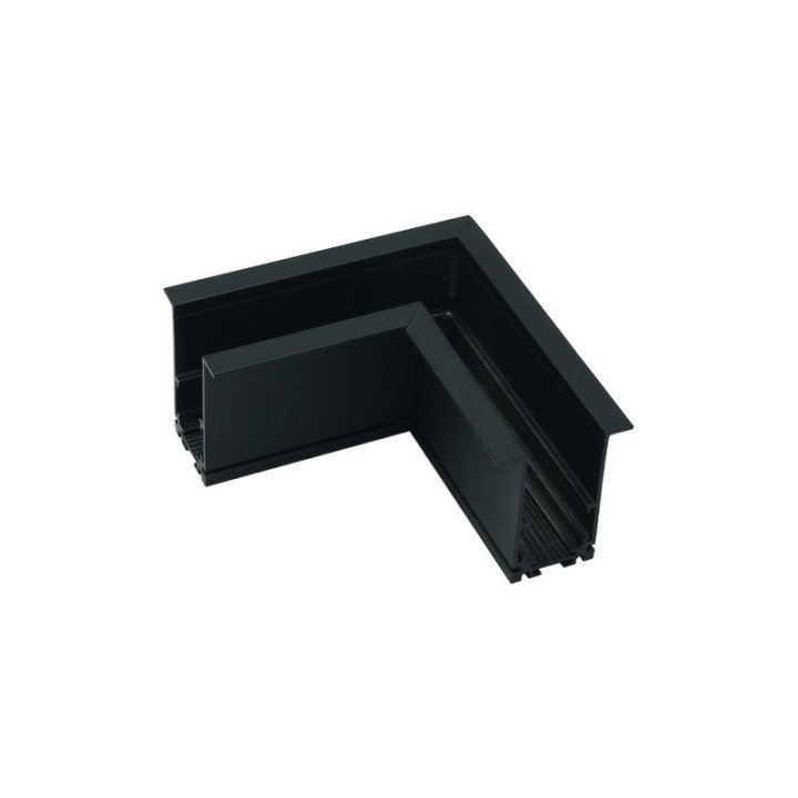 Recessed type magnetic corner connector black