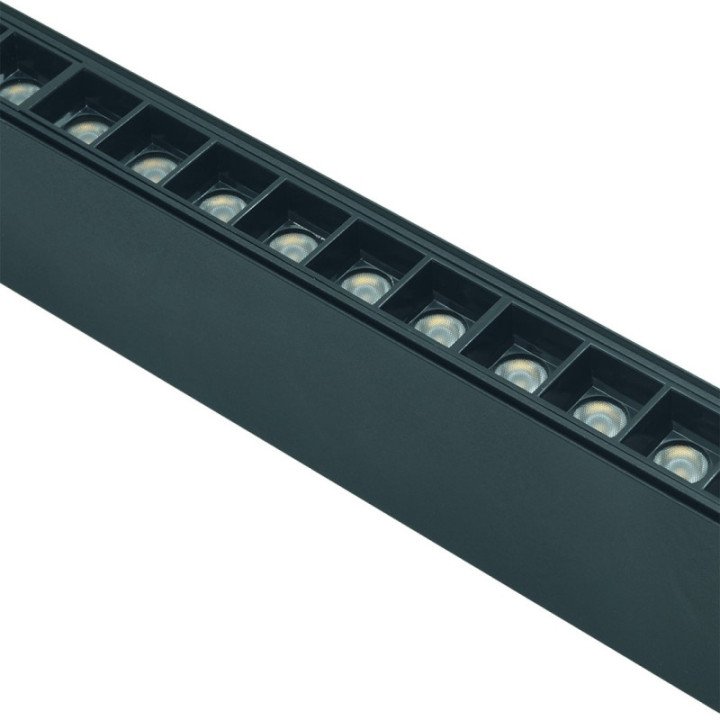 LENTI M šviestuvas 18W 3000K magnetinis 48V juodas