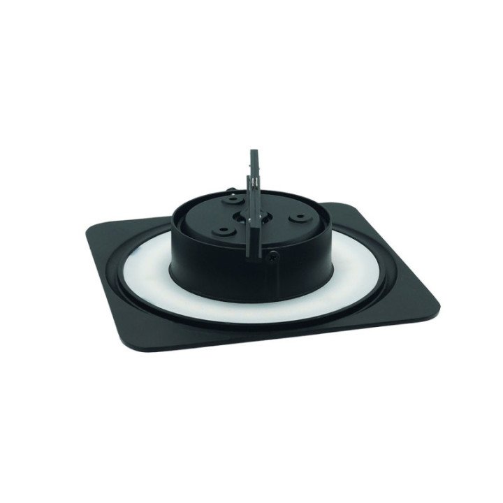 SUPERSLIM šviestuvas PIATTA kvadratinis 5W 4000K 48V juodas
