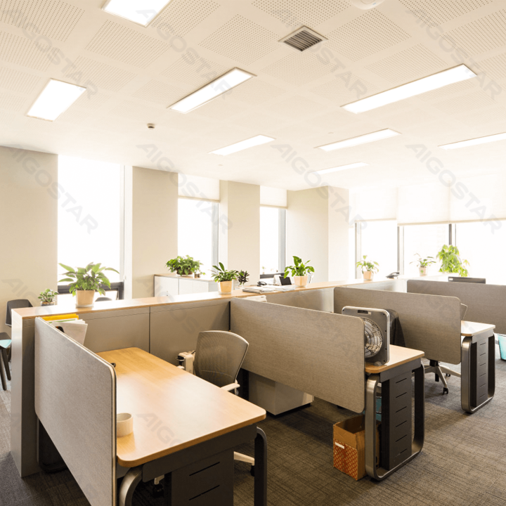 LED high-efficiency anti-glare panel light 28W warm light