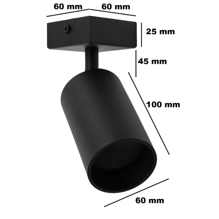 Single wall lamp black QUALIS I
