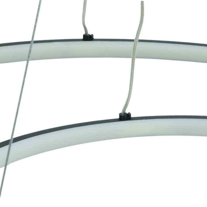 PEORIA LED Pendant Light 54W black CCT Remote