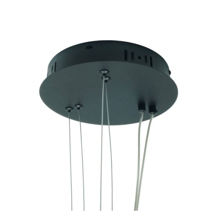PEORIA LED Pendant Light 54W black CCT Remote