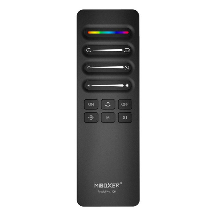 C6 Remote for Digital LED Tapes with Magnetic Holder black