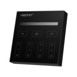 Touch wall panel MONO 4 zones black