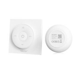 Sieninis nuotolinio valdymo pultas mono CCT LED juostoms, sukimosi, baltas