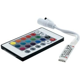 IR RGB valdiklis 24 mygtukai 72W baltos spalvos