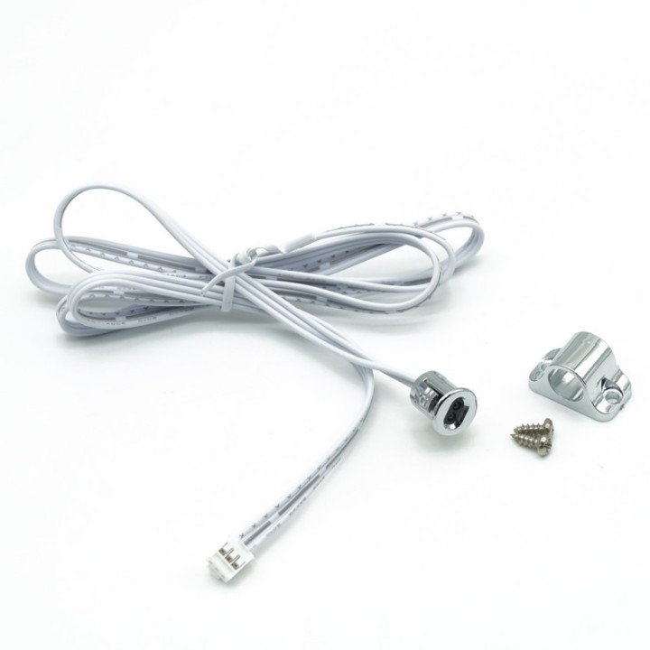 Jutiklinis jungiklis spintelėms chromuotas 60/100W 12-24V