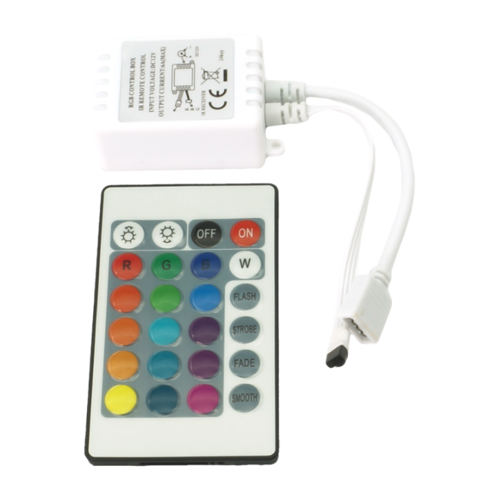 IR RGB Controller 24 buttons 72W white
