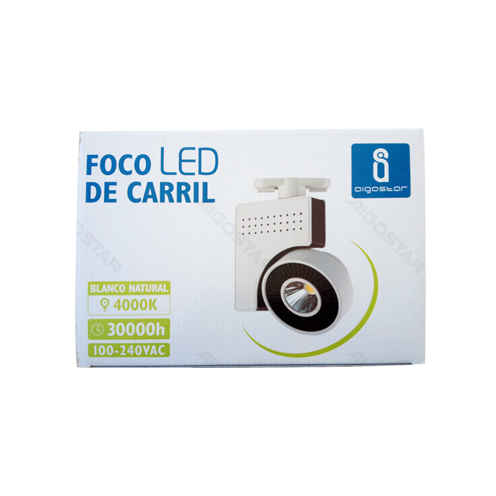 LED Trijų laidų bėginis šviestuvas 23W