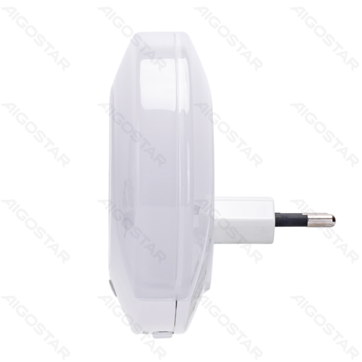 LED Naktinė lempa su dvigubais USB įkrovimo prievadais