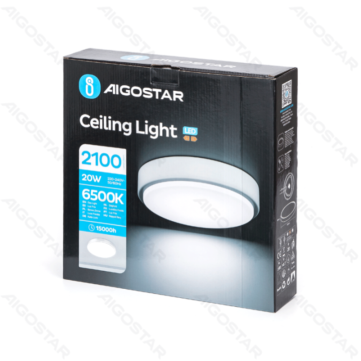 LED lubinis šviestuvas 20W 6500K