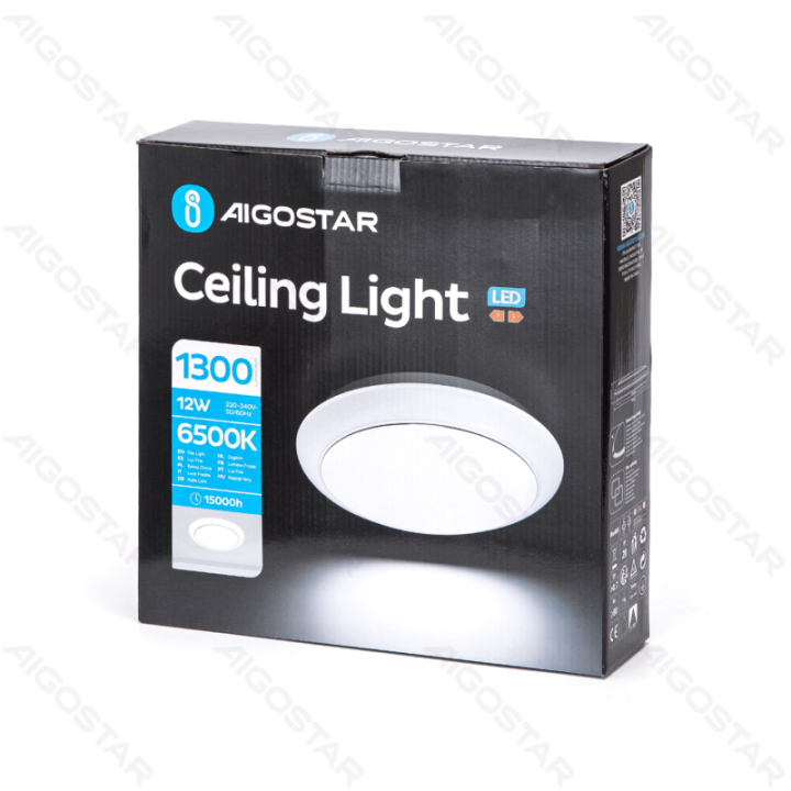 LED Lubų šviestuvas 12W 6500K