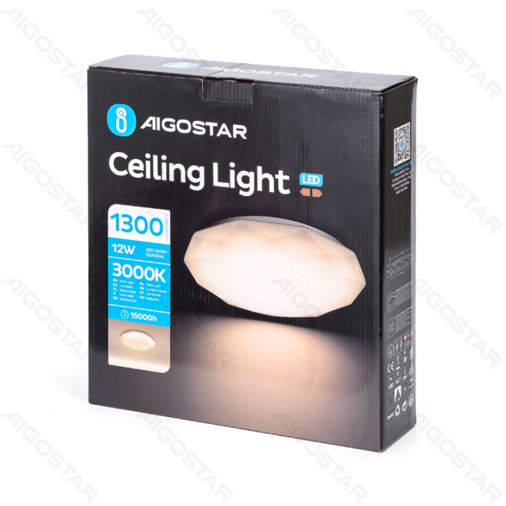 LED Lubinis šviestuvas 12W 3000K