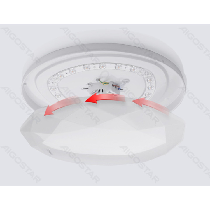 LED Lubinis šviestuvas 12W 6500K