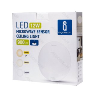 LED Ceiling Light with Sensor 12W 3000K
