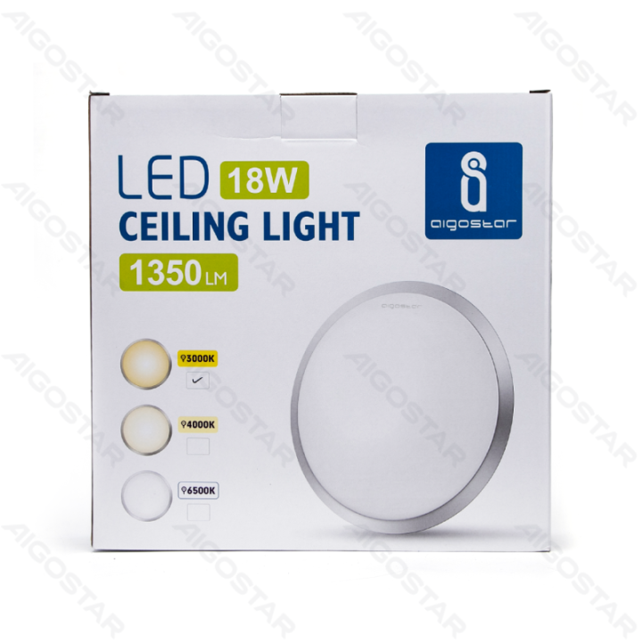 LED Lubinis šviestuvas 18W 3000K