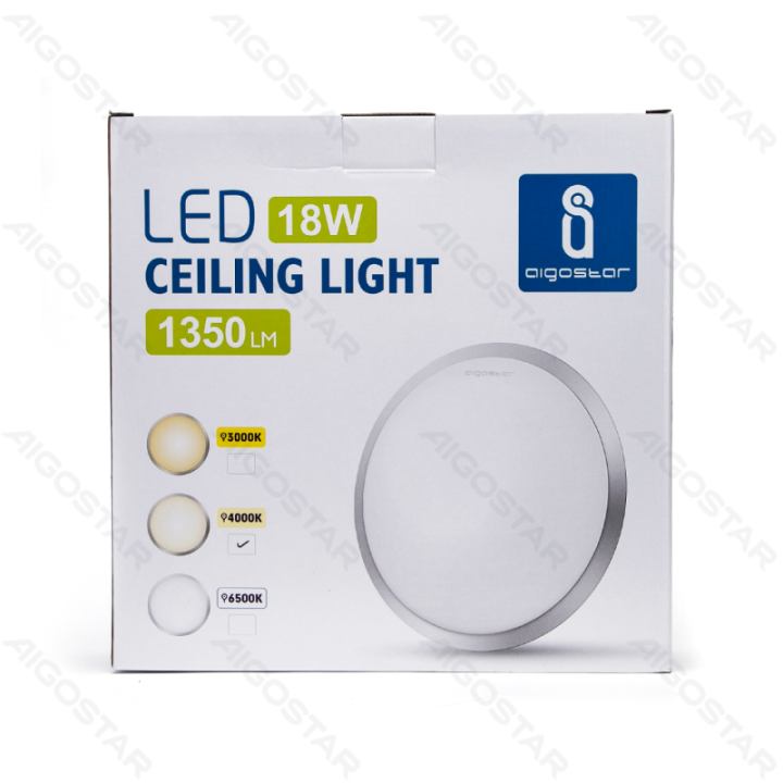 LED Lubinis šviestuvas 18W 4000K