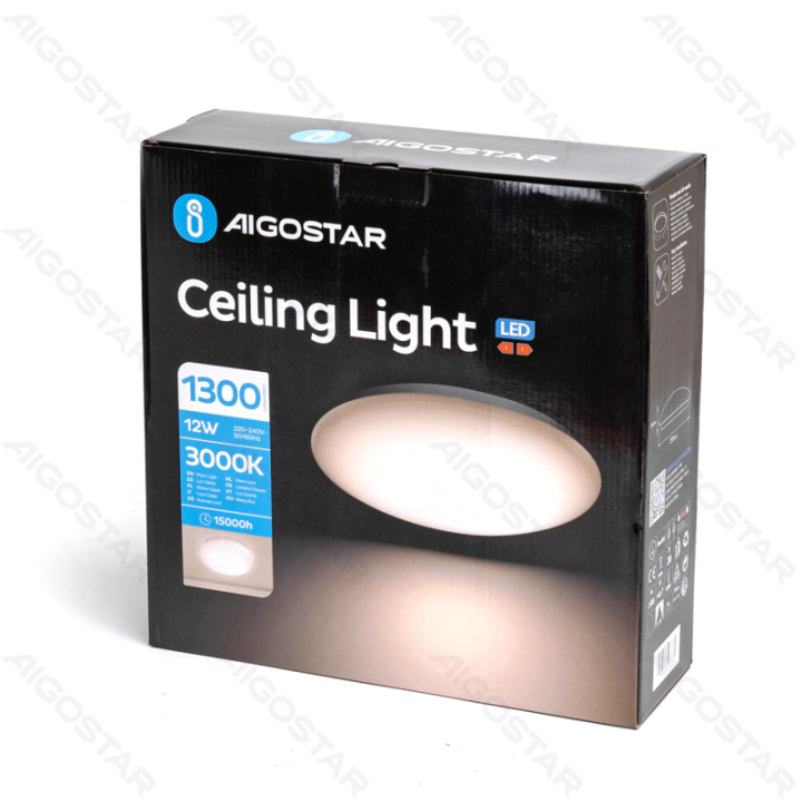 LED Ceiling Light 12W 3000K