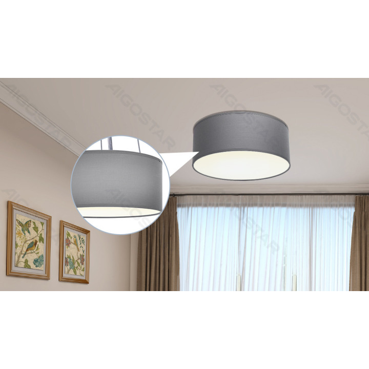 Cloth cover ceiling lights (without light source) E27
