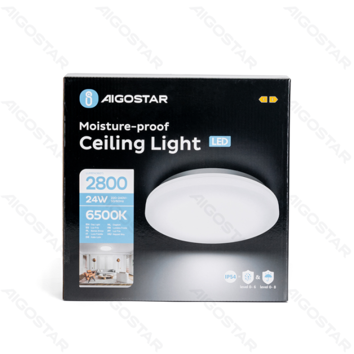 LED Moisture-proof Ceiling Light 24W 6500K