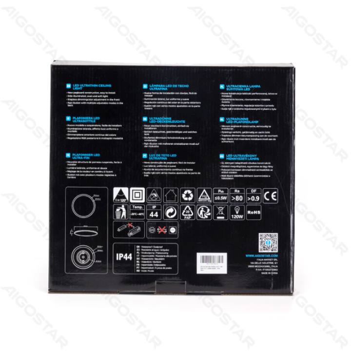 LED Itin plonas lubinis šviestuvas 18W RGB+CCT