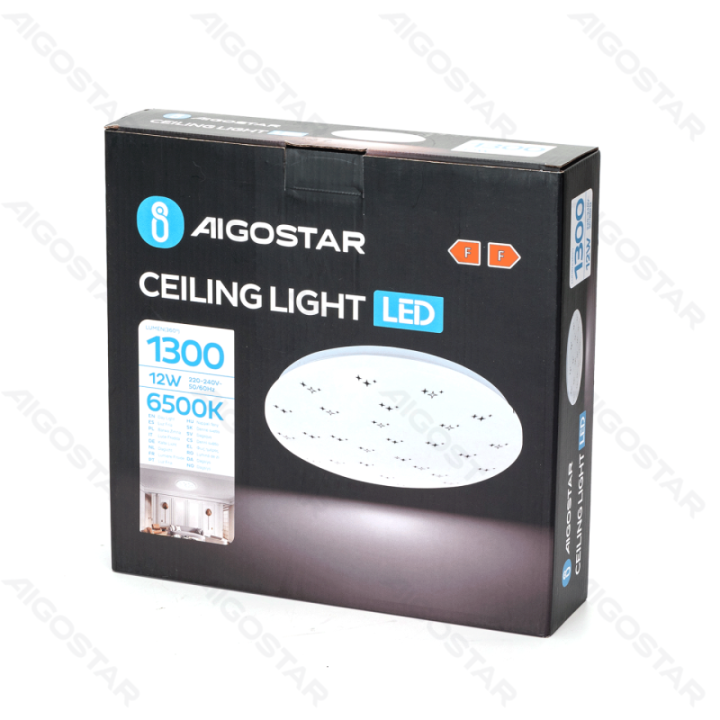 LED ceiling light 12W 1300lm 6500K