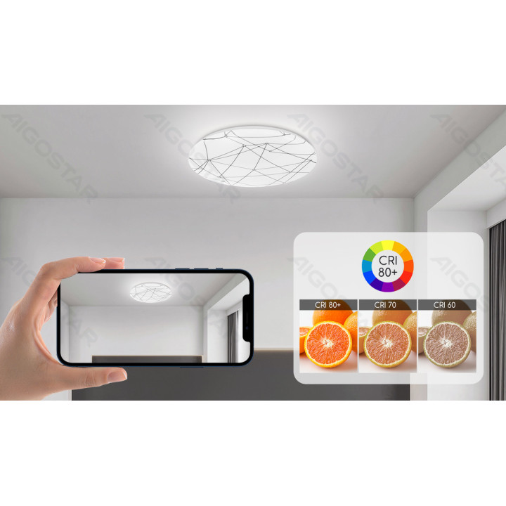 LED ceiling light 12W 1300lm 6500K