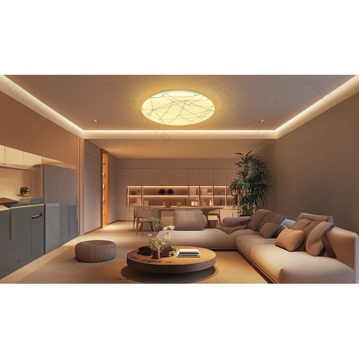 LED lubinis šviestuvas 12W 1300lm 3000K