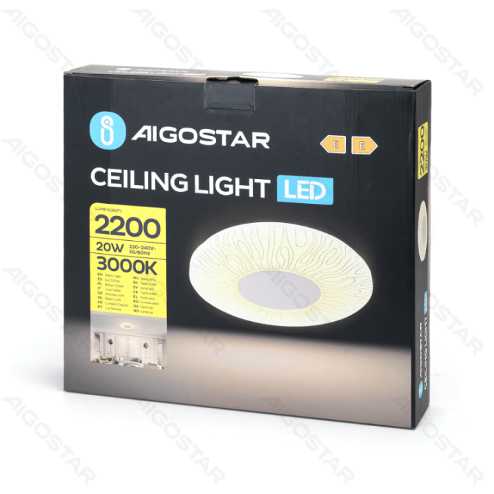 LED lubinis šviestuvas 20W 2200lm 3000K