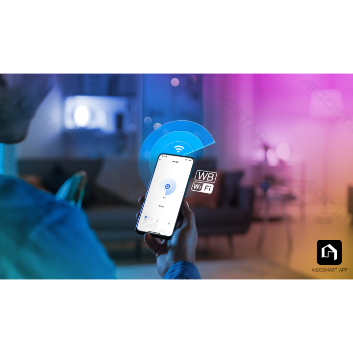 WiFi WB išmanus žemos įtampos juostinis šviestuvas RGBW 1*5M