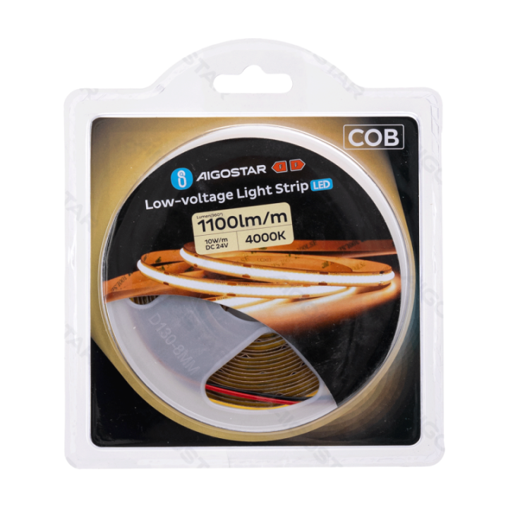 COB low voltage strip light,5m, 4000K