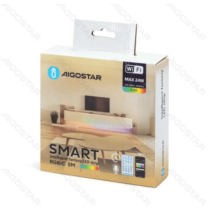 WB smart low voltage strip light RGBIC 1*5M 24W IP20