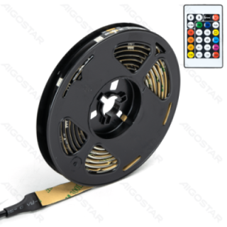 LED žemos įtampos juostinė lempa RGBIC 4.9W 2m 60LED