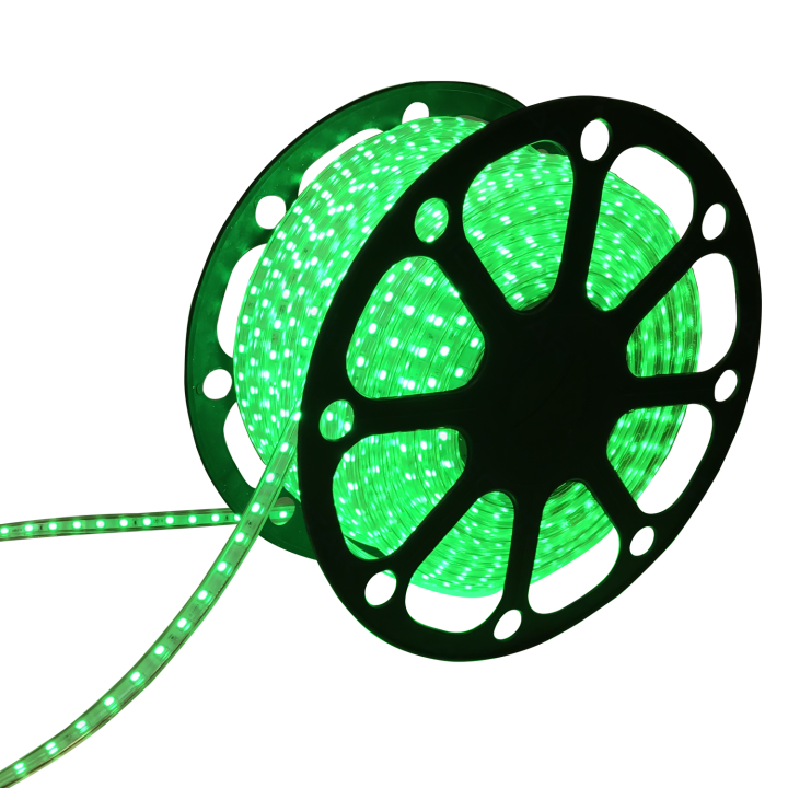 LED High-voltage Strip Light 5050-60 Green 50m 8mm