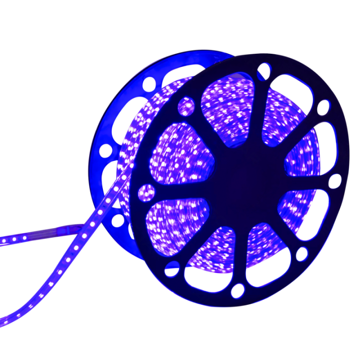 LED High-voltage Strip Light 5050-60 Blue 50m 8mm