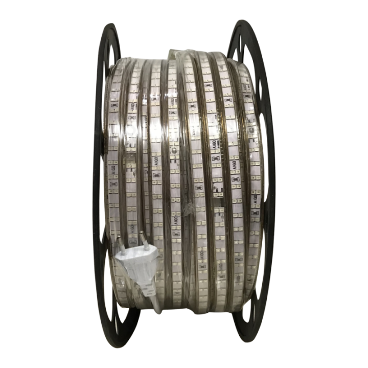 LED High-voltage Strip Light 2835-180 Double Row Red 50m 10mm