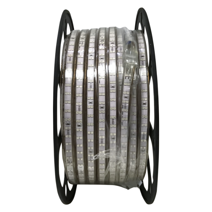 LED High-voltage Strip Light 2835-180 Double Row Green 50m 10mm
