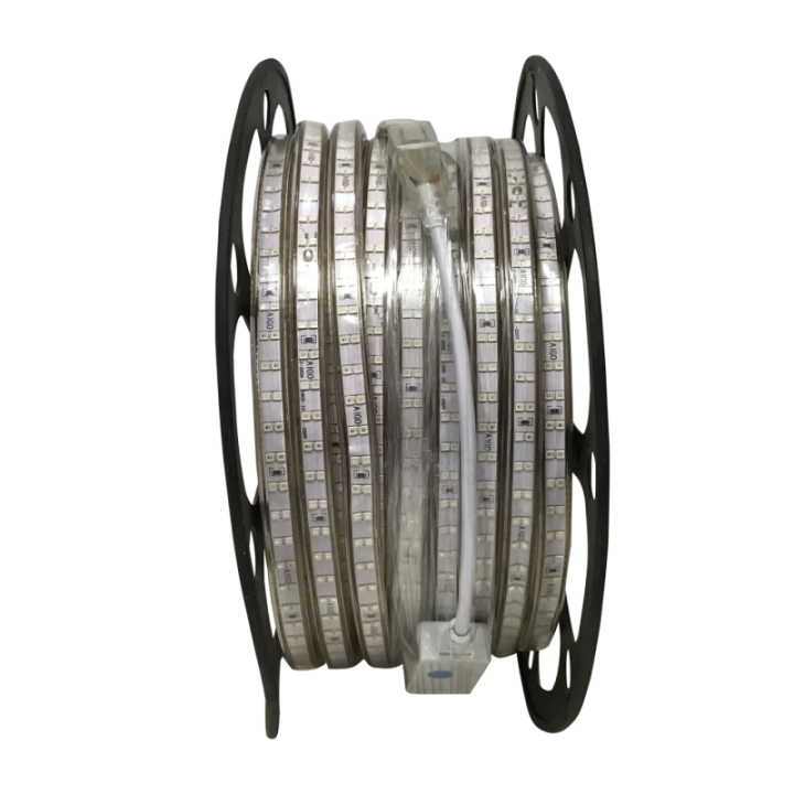 LED aukštos įtampos LED juostelė 2835-180 dvi eilės mėlyna 50m 10mm